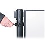 Queue Solutions 34" x 4’ Acrylic Stanchion Post Panel Kit, Clear (PNL4834B-CA2-4COL)~#|#~EEF9153B-C4D2-4D95-8635AEFC3071F85C_sc7