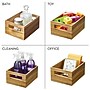 iDESIGN Small Stackable Wood Storage Bin, Clear, 2/Pack (28213M2)~#|#~EEFA58F7-9282-43C8-AEA59B632A04C5B4_sc7
