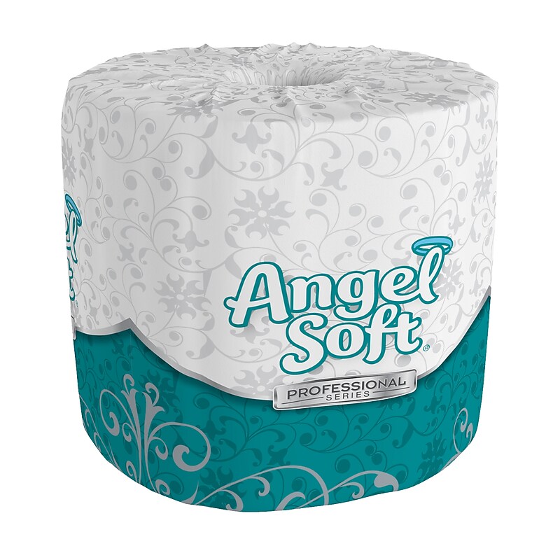 Angel Soft Professional Series Recycled Toilet Paper, 2-Ply, White, 450 Sheets/Roll, 40 Rolls/Case (16840) image 1