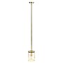 Lalia Home 1-Light Hanging Cylindrical Clear Glass LED Pendant Fixture with Accents, Gold (LHP-3002-GL)~#|#~EEFC4276-C6AE-4B71-AF8C5EC2A5A68286_sc7
