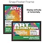 Global Printed Products Poster Holder, 11" x 17", Wall Mounted, Vertical/Horizontal, Black Metal (SF-1117-BLK)~#|#~EEFFEB94-C9E3-4E3E-AF895736A4114D79_sc7