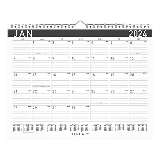 Staples At A Glance Calendar 2025