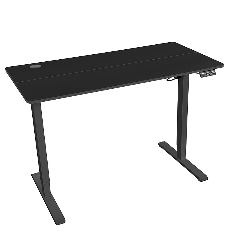 Mount-It! 40"W Electric Rectangular Adjustable Standing Desk, Black (MI-8035) image 1