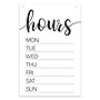 Cosco Dry Erase Business Hours Indoor Spa Style Sign, 8" x 12", White/Black (098644)~#|#~EF0AA866-DA2E-4607-9B12E05044604792_sc7