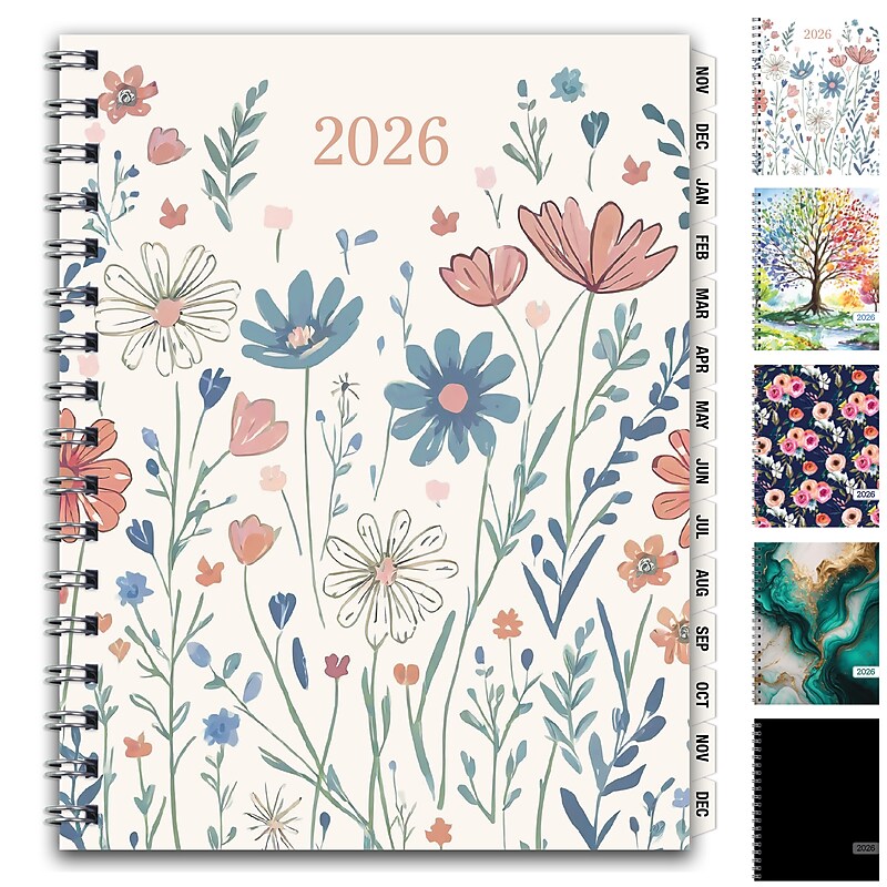 2026 Global Printed Products Essential Fashgion 8.5" x Calendar Year Monthly Planner, Paperboard Cover (RRY26-8511-F) image 1