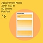 Post-it Appointment Notes, 3.9" x 5.7", Yellow/White, 50 Sheet/Pad, 24 Pads/Pack (660-24CP-PI)~#|#~EF1703D8-6ACF-4833-A648811B0A8DCEE9_sc7