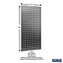 Triton Products Stainless Steel LocBoard Kit, (2) 18" x 36" x 9/16" Square Hole Pegboards, 32 Hooks and 3 Bins (LB18-SKIT)~#|#~EF172843-87F5-48CF-B216D04AEB8802F5_sc7