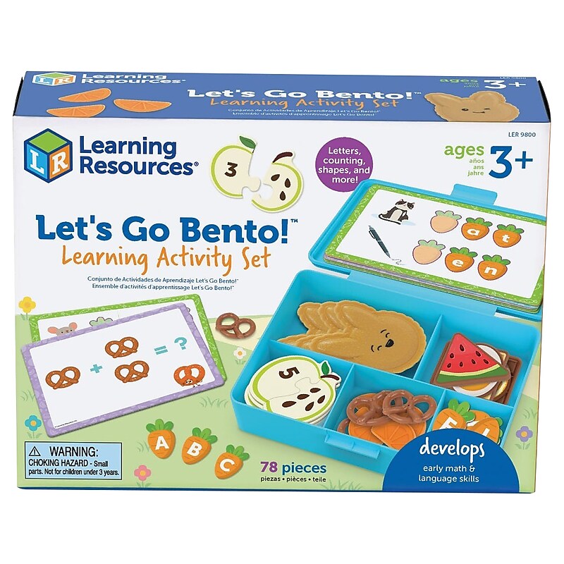 Learning Resources Let's Go Bento! Learning Activity Set (LER9800) image 1