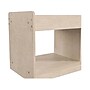 Flash Furniture Bright Beginnings 3-Section Open Storage with Mirrored Top, 16"H x 47.24"W x 13"D, Brown (MK-KE24596-GG)~#|#~EF1EFBC8-1B82-46B8-971727CF71142694_sc7