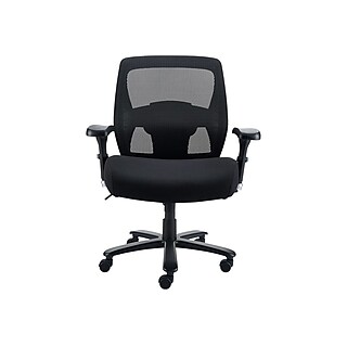 Staples Lockland Ergonomic Leather Managers Big Tall Chair 400 lb. Capacity Black 58067 Staples