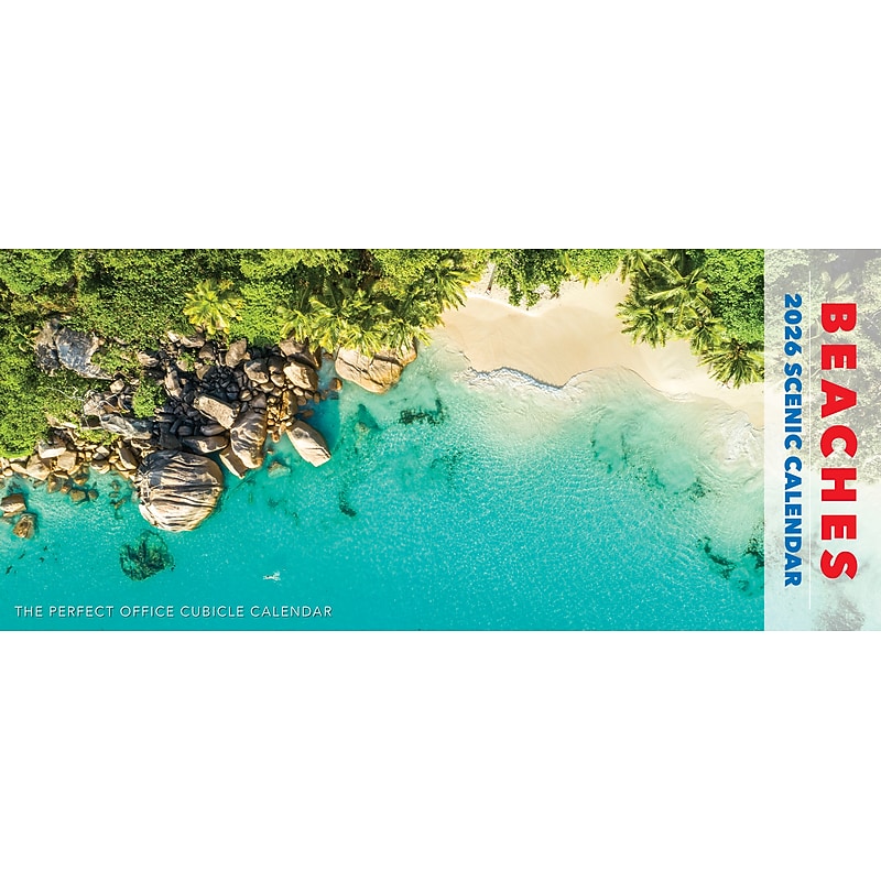 2026 Willow Creek Beaches 6.5" x 15" Monthly Wall Calendar (54710) image 1