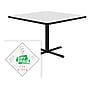 Correll Square-Shaped Dry-Erase Markerboard Cafe Table, 42" x 42", Frosty White/Black (BXT42DES-80)~#|#~EF2134FC-5D71-4FDE-961D93D92A7B27E9_sc7
