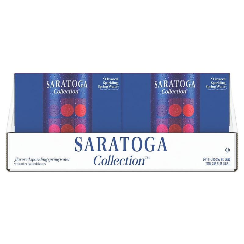 Saratoga Berry Flavored Sparkling Purified Water, 12 oz., 6 Cans/Case, 6 Cases/Carton (STG-19991011) image 1