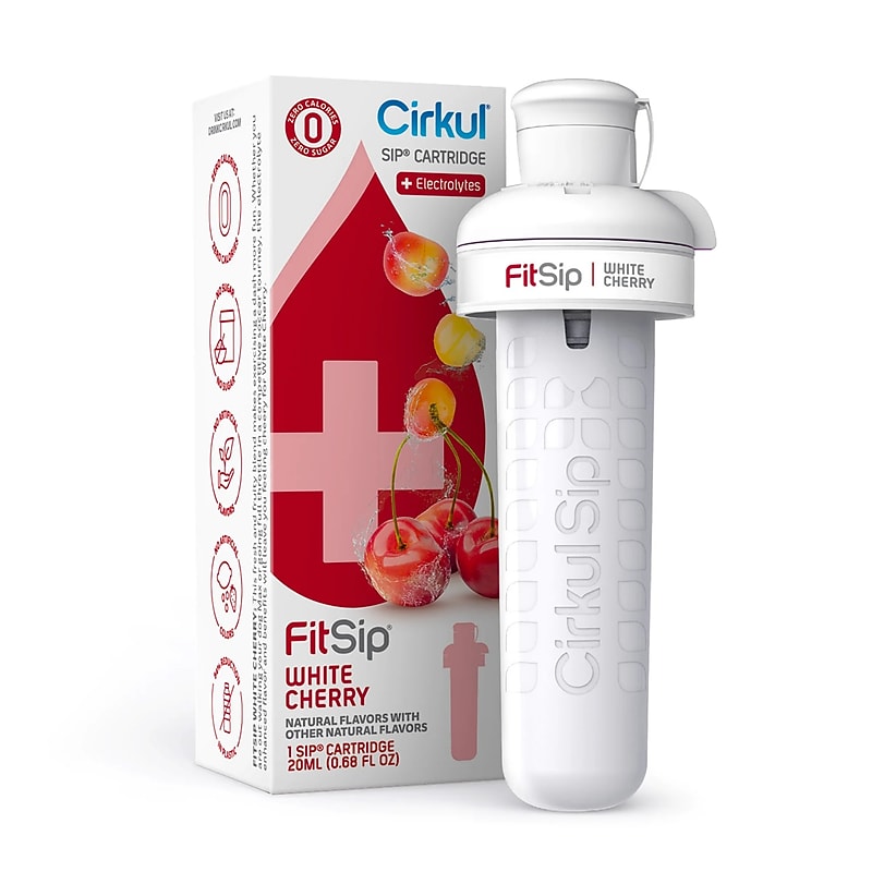 Cirkul FitSip Sugar-Free White Cherry Flavor Cartridge w/Electrolytes (850021373436) image 1