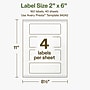 Avery Hemp Rectangle Laser/Inkjet Multipurpose Labels, 2" x 6", Off-White (160/Box)~#|#~EF38206A-F3DC-44F4-B61835D8C71157AA_sc7
