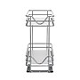 Household Essentials Glidez Pull-Out/Slide-Out Storage Organizer with Plastic Liners, 2-Tier Design (HH1244-1)~#|#~EF3E4B98-C52D-45A7-BB016668A43FFB58_sc7