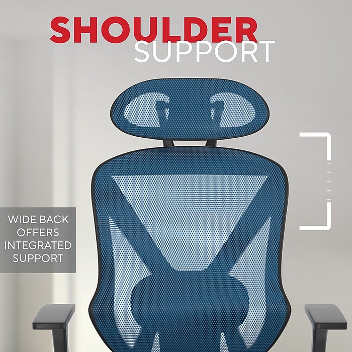 Staples Ergonomic Task Chair, Mesh, Ergonomic, Lumbar Support