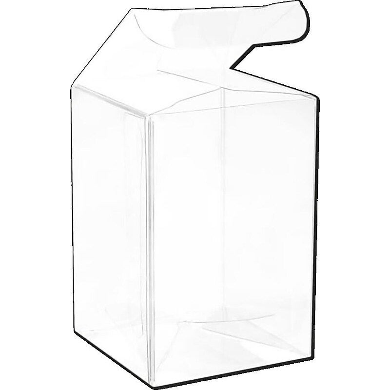 JAM Paper Pop & Lock Top Clear Gift Boxes, 2" x 2" x 3", 25/pack (CB-PLB139) image 1