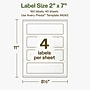 Avery Hemp Rectangle Laser/Inkjet Multipurpose Labels, 2" x 7", Off-White (160/Box)~#|#~EF469945-77BB-43FA-ADD772D319E506E4_sc7