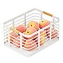 mDesign Steel Organizers, Matte White/Natural (25943)~#|#~EF4A8F03-93B4-45A9-B9AA6C59FA2EF67A_sc7