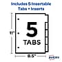 Avery Big Tab Insertable Plastic Divider, 5 Tabs, Multicolor, 1 Set (11900)~#|#~EF4E6BE6-A855-43BF-9B30F957FC752125_sc7