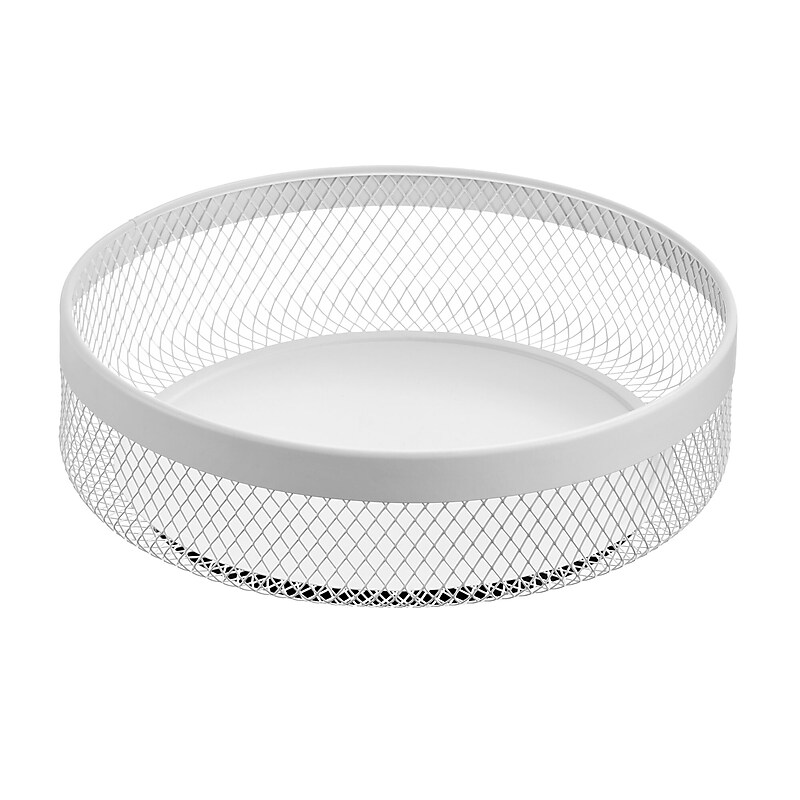 mDesign Metal Organizer, Matte White (25964) image 1