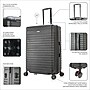 InUSA Deep 28" Hardside Suitcase, 4-Wheeled Spinner, Black (IUDEE00L-BLK)~#|#~EF557D95-217D-4A6E-A473935D762DD169_sc7