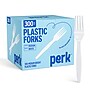 Perk™ Polystyrene Fork, Medium-Weight, White, 300/Pack (PK56401)~#|#~EF55DA0F-4848-4AA9-9ED6EE128220874B_sc7