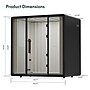FlexiSpot NeoPod Flex Series Sound Absorbing 4-Person Privacy Booth, Black (P4F-2B)~#|#~EF5DA644-7B73-4ACB-802B795A82A37585_sc7