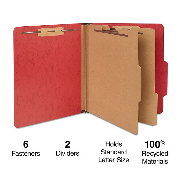 CTP2-2 18冊　CD付き Staples Classification Folder, 2-Dividers, 2.5