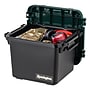 Iris Heavy Duty 30 Qt. Storage Bin with Latching Lid, Plastic, Black, 4/Pack (500343)~#|#~EF66A315-318B-41D3-BF06EF0DB965270C_sc7