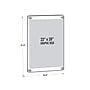 Azar Sign Holder, 22" x 28", Wall Mounted, Silver Plastic (105531)~#|#~EF6CA817-B766-42DA-88EC8BF2BFF6FD11_sc7