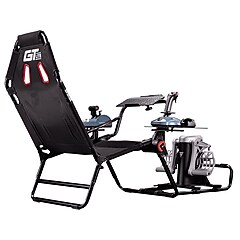 【送料込み】Black Racing N1+ 17インチ スタッドレス付き Next Level Racing GTtrack NLR-S009 Racing Simulator Cockpit, Black