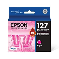 Epson T127XL Magenta Extra High Yield Ink Cartridge | Staples