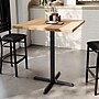 Flash Furniture Bennett Square Shaped Wooden Commercial Indoor Table, 36" x 36", Natural Top/Black Base (GSFSQ36NTT3030B)~#|#~EF6E4020-E3D6-4A67-907F0D5820A0A235_sc7