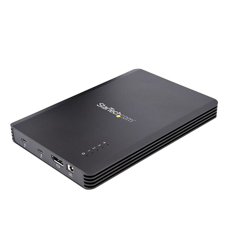 StarTech M.2 Thunderbolt External Hard Drive Enclosure, SSD, Black (M2E4BTB3) image 1