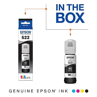 Epson T522 Black Ultra High Yield Ink Bottle (T522120-S)