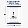 Avery Rectangle Rounded Corners Matte Blank Card, White, 50/Box (19479399774)~#|#~EF7DFCAB-FB3B-41AD-B06568444AB953DE_sc7