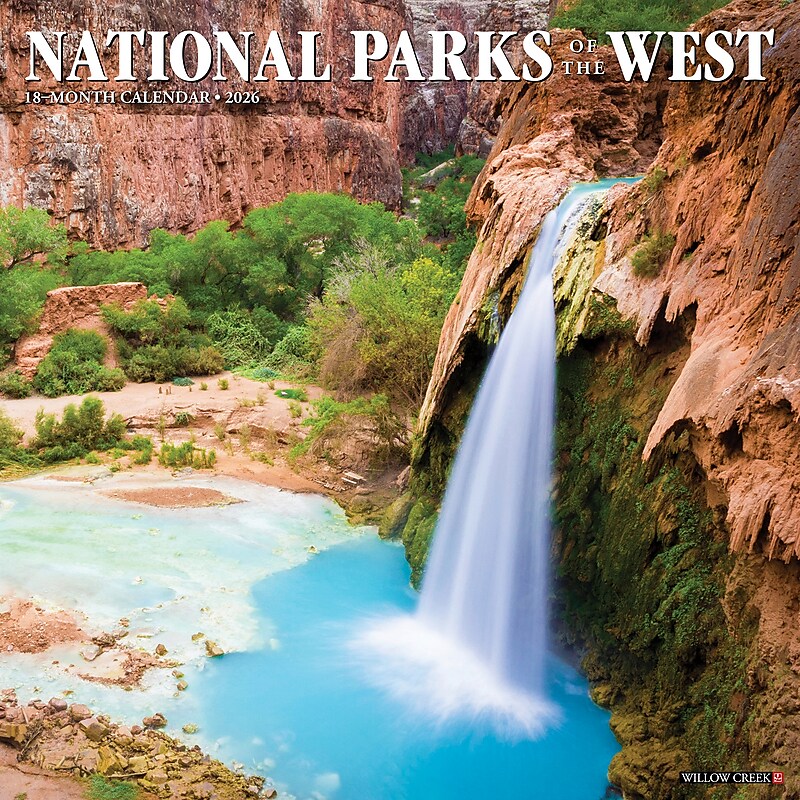 2026 Willow Creek National Parks of the West 12" x 12" Monthly Wall Calendar (52143) image 1