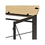 Space Solutions 43"W Folding Home Office Desk, Black/Teak (24969)~#|#~EF8379A2-AB23-429B-956B53AABDBA1799_sc7