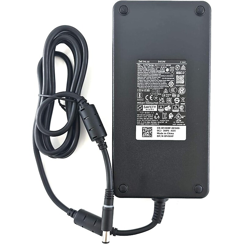 Dell 240W AC Adapter For Dell Laptops, Black (FWCRC) image 1