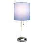 Simple Designs 19.5" LED Table Lamp, Brushed Steel/Blue Shade (LT2024-BLU-CCLB)~#|#~EF89C7F9-0A55-483D-9B058C5B644669DD_sc7