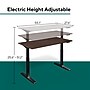 Workplace 2.0 55"W Electric Rectangular Adjustable Standing Desk with Micro Movements, Espresso (WP63152)~#|#~EF8ABFD9-EF0D-4E5B-A5924C09BB2E3E8E_sc7