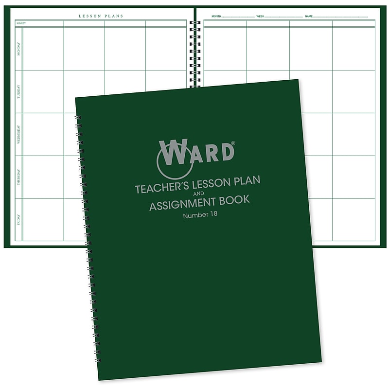 Ward Undated Lesson Planner, 8.5" x 11", 50/Pack (WRD-18-CP) image 1