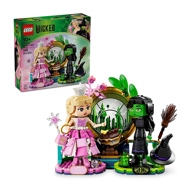 LEGO Wicked Elphaba & Glinda Figures, 558 Pieces (75682) image 1