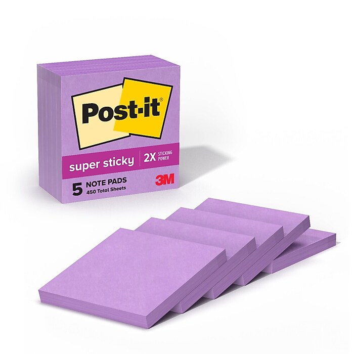 Post-it Super Sticky Notes, 3