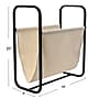 Household Essentials Canvas Magazine Rack, Tan/Black (6847-1)~#|#~EF95B109-FDD5-41D7-BD500539C320B286_sc7