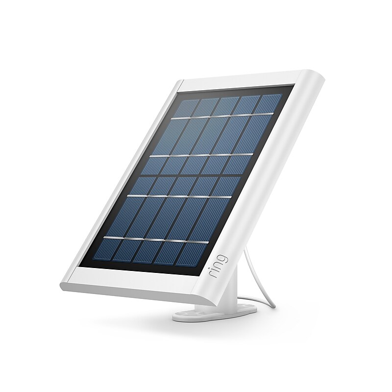 Ring 4W Solar Panel for Select Ring Security Cameras, White (B0B27JY45L) image 1