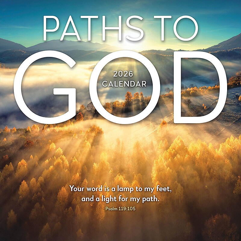 2026 TF Publishing Paths to God 12" x 12" Monthly Wall Calendar (26-1022) image 1