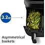 Philips 3000 Series 9.5 Qt. Dual Basket Air Fryer, Black (NA35100)~#|#~EFA3233C-8BCC-4064-AFB806BE430BEA39_sc7